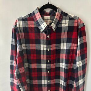 Red, White & Blue Flannel Merona XL Shirt  100% Cotton